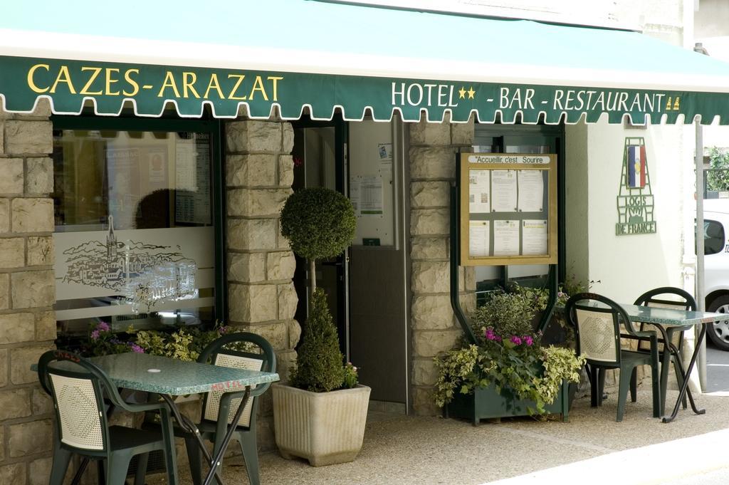 Logis Hotel Restaurant Cazes Arazat Laissac Bagian luar foto